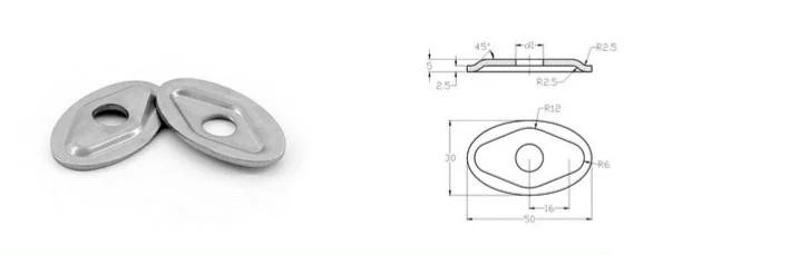 Oval Plate Gasket Fasteners in Stainless Steel and Titanium Screw