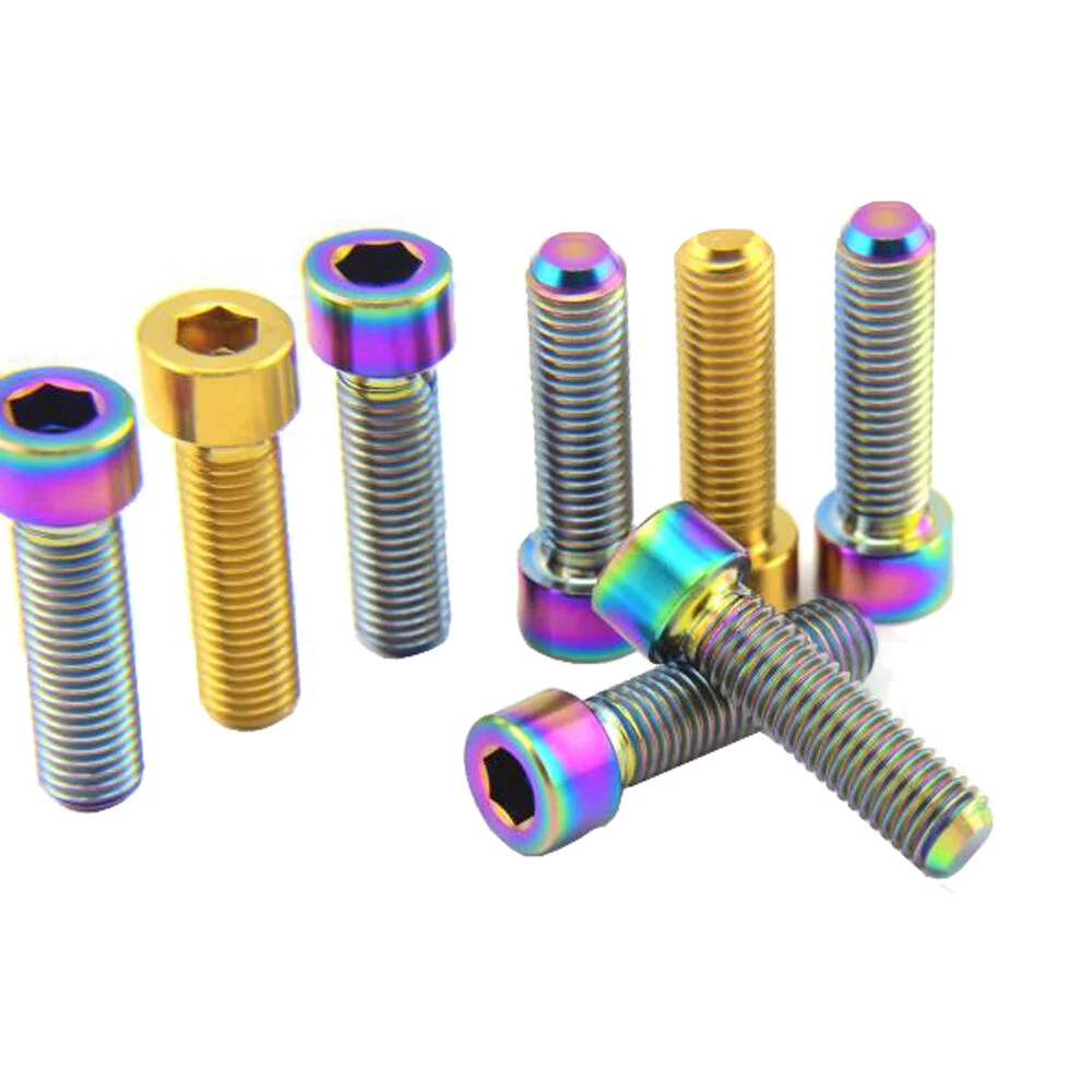 Professional Custom High Quality Hexagon Flange Gr5 Titanium Bolts M8 Titanium Fastener